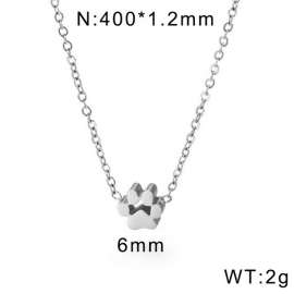 Korean version simple student forest series small animal paw print bear paw cat footprint stainless steel necklace